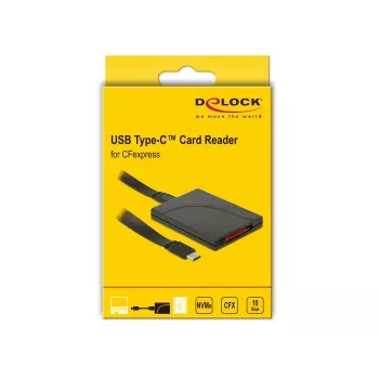 Karšu lasītājs DeLOCK 91749 USB 3.1 Gen 2 Type C Melns