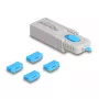 DeLOCK HDMI portu bloķētāju komplekts 4 gab. + atbloķēšanas instruments HDMI ligzdām