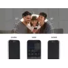 Privātuma rūdīta stikla ekrāna/muguras aizsargs Apple iPhone 16 — DELOCK 81281, triecien- un skrāpējumizturīgs, melns/caurspīdīgs, 1 gab.