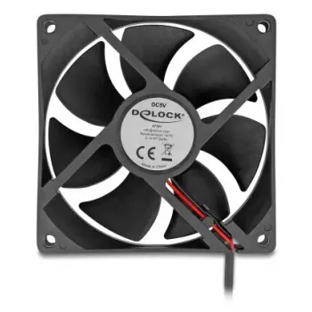 DELOCK 67291 Datora korpusa ventilators 92 mm 5 V DC lodīšu gultnis 1.02 m³/h Melns