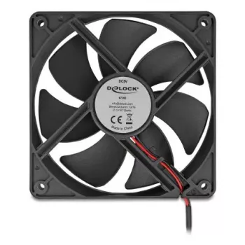 DELOCK 67292 Datora korpusa ventilators 120 mm Melns, lodīšu gultnis, 5 V līdzstrāva, gaisa plūsma 1.73 m³/h