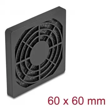 DeLOCK 67310 ventilācijas režģis ABS melns 64mm 50x50mm