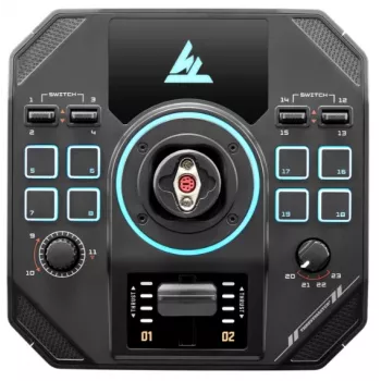 Spēļu stūres pamatne Thrustmaster Sol‑R 5 Base Melna USB Type‑C, Analoga/Digitāla, PC, 196×196×67 mm