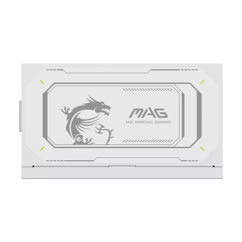 Barošanas bloks MSI MAG A1000GL PCIE5 BALTS 1000 W ATX 24-pin, 80 PLUS Gold, 135 mm ventilators