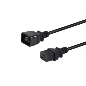 Equip 112130 strāvas kabelis 1.8 m IEC C20 - IEC C19, melns