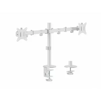 Equip 17 inch-32 inch Divu monitoru grozāms galda stiprinājums, balts