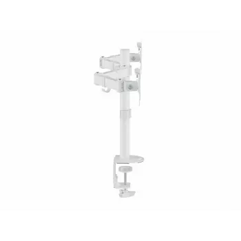 Equip 17 inch-32 inch Divu monitoru grozāms galda stiprinājums, balts
