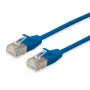 Equip Cat.6A F/FTP Slim Patch kabelis 0,15m Zils 10000 Mbit/s