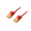 Equip Cat.6A U/UTP plānais patch kabelis, 1,5 m, sarkans