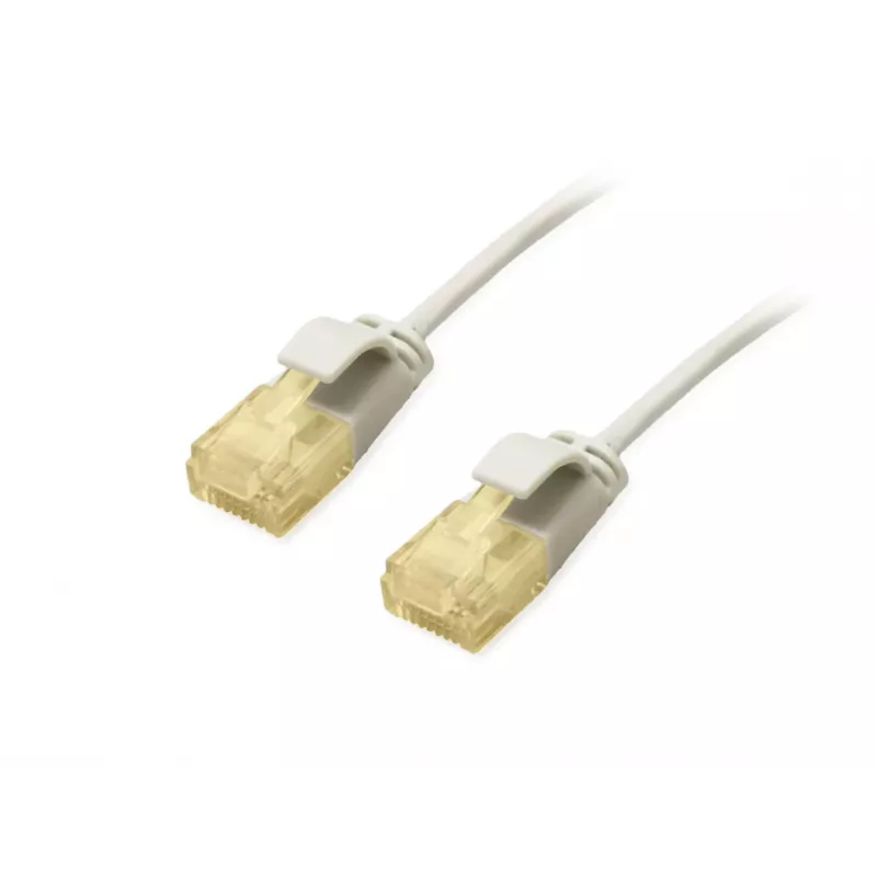 Equip Cat.6A U/UTP Slim Patch Kabelis 1.5m Pelēks 10000 Mbit/s