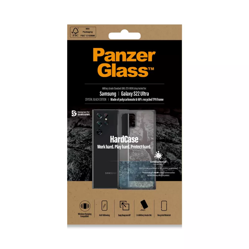 PanzerGlass HardCase Samsung Galaxy S22 Ultra 5G - Smokey Black