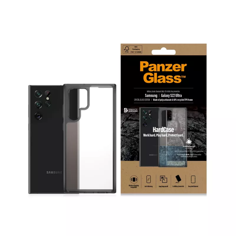 PanzerGlass HardCase Samsung Galaxy S22 Ultra 5G - Smokey Black