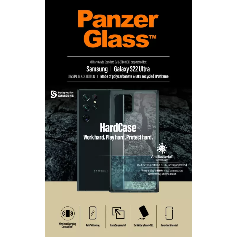 PanzerGlass HardCase Samsung Galaxy S22 Ultra 5G - Smokey Black