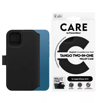 PanzerGlass CARE Feature Case Tango Two-in-One Wallet MagSafe iPhone 14/13