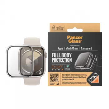 PanzerGlass Full Body Transparent ar D3O® Apple Watch Series 9 | 45mm