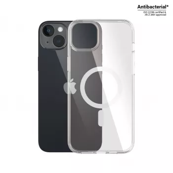 PanzerGlass® HardCase Caurspīdīgs ar Baltu MagSafe iPhone 14 Plus