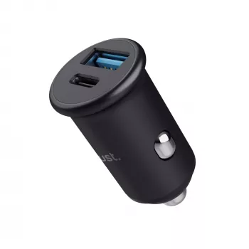 Auto lādētājs TRUST Maxo Universal Black Fast Charging 12-24V