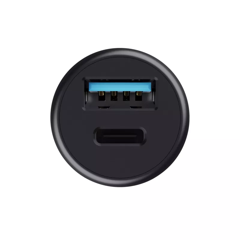 Trust Maxo 25197 auto lādētājs, 38 W, PD 3.0, QC 3.0, USB + USB-C, melnā krāsā