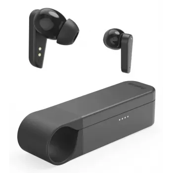 Hama Spirit Pocket II TWS austiņas, iebūvējamas, zvaniem/mūzikai, Bluetooth, melnas