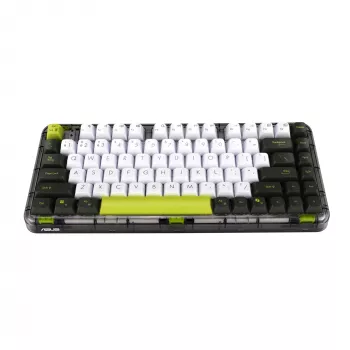 Mehāniskā tastatūra ASUS Jelly75 KD201, 75% izkārtojums, USB/RF Bezvadu/Bluetooth, Daudzkrāsaina