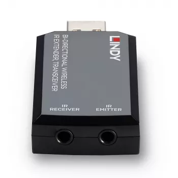 Lindy Bi-virzienu Bezvadu IR Pagarinātājs, Uztvērējs-Raidītājs, 150 m, Vadu, Melns