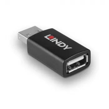 Lindy 71263 USB Type A uz A datu bloķētājs, melns