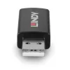 Lindy 71263 USB Type A uz A datu bloķētājs, melns