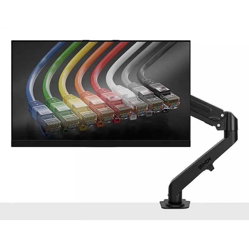 Lindy 40707 monitora stiprinājums / statīvs 68.6 cm (27 collas) Galds Melns