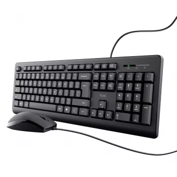 Trust TKM-250 tastatūra un pele komplektā, USB, vācu QWERTZ izkārtojums, melna