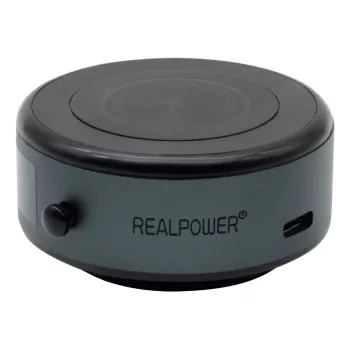 Piesūcējs RealPower ChargeAir MAG Car Melns Mobilā tālruņa/Viedtālruņa turētājs