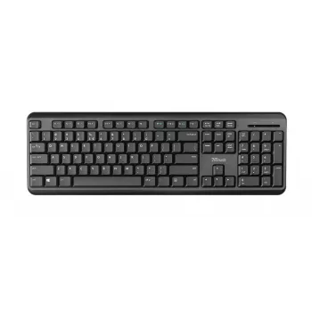 Bezvadu tastatūra Trust Ody Office RF Wireless QWERTZ vācu melna