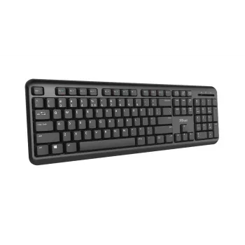 Bezvadu tastatūra Trust Ody Office RF Wireless QWERTZ vācu melna