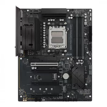 Mātesplate ASUS B850 MAX GAMING WIFI Socket AM5 ATX, AMD B850, DDR5, 4 DIMM, 256 GB, Wi‑Fi 6E, 2.5Gb Ethernet
