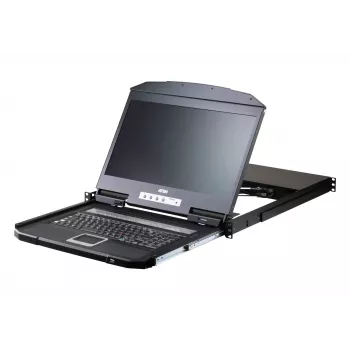 Rack konsole ATEN CL3116NX 47 cm (18.5 collu) LCD 1366x768 USB/PS2 VGA 1U Metāls/Plastmasa Melna