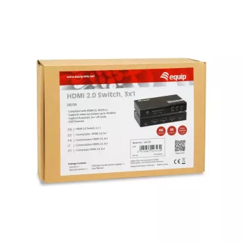 Equip 332725 HDMI slēdzis 3x1