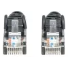 Intellinet tīkla savienojuma kabelis, Cat6, 0,5 m, melns, CCA, U/UTP, PVC, RJ45, apzeltīti kontakti, bezāķa, ar aizsargvāciņu, mūža garantija