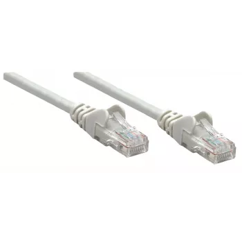 Intellinet tīkla vads, Cat6, 10m, Pelēks, CCA, U/UTP, PVC, RJ45, zeltīti kontakti, aizsargvāciņš, ar boot, mūža garantija