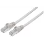 Intellinet tīkla vads, Cat6, 1m, Pelēks, Varš, S/FTP, LSOH / LSZH, PVC, RJ45, Apzeltīti kontakti, Aizsargapvalks, Ar aizsargvāciņu, Mūža garantija