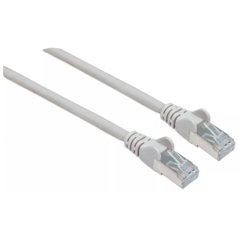 Intellinet tīkla vads, Cat6A, 3m, Pelēks, Varš, S/FTP, LSOH / LSZH, PVC, RJ45, Zelta kontakti, Bez aizķeršanās, Ar aizsargvāciņu, Mūža garantija