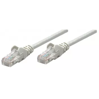 Intellinet tīkla vads, Cat5e, 0,25 m, pelēks, CCA, SF/UTP, PVC, RJ45, apzeltīti kontakti, bez aizķeršanās, ar aizsargvāciņu, mūža garantija