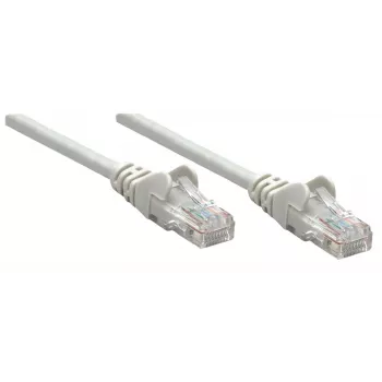 Intellinet tīkla vads, Cat5e, 0,25 m, pelēks, CCA, SF/UTP, PVC, RJ45, apzeltīti kontakti, bez aizķeršanās, ar aizsargvāciņu, mūža garantija