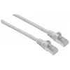 Intellinet tīkla vads Cat7/Cat6A spraudņi, 0.25m, pelēks, varš, S/FTP, LSOH/LSZH, RJ45, zeltīti kontakti, bezķēdes, ar aizsargvāciņu, mūža garantija