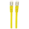 Intellinet Network Patch Cable, Cat7 kabelis/Cat6A spraudņi, 10m, Dzeltens, Varš, S/FTP, LSOH / LSZH, PVC, RJ45, Apzeltīti kontakti, Pretaizķeršanās, Ar aizsargvāciņu, Mūža garantija