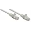 Intellinet tīkla vads Cat5e 0,5m pelēks CCA U/UTP PVC RJ45 zeltīti kontakti bezķērājs aizsargvāciņš mūža garantija