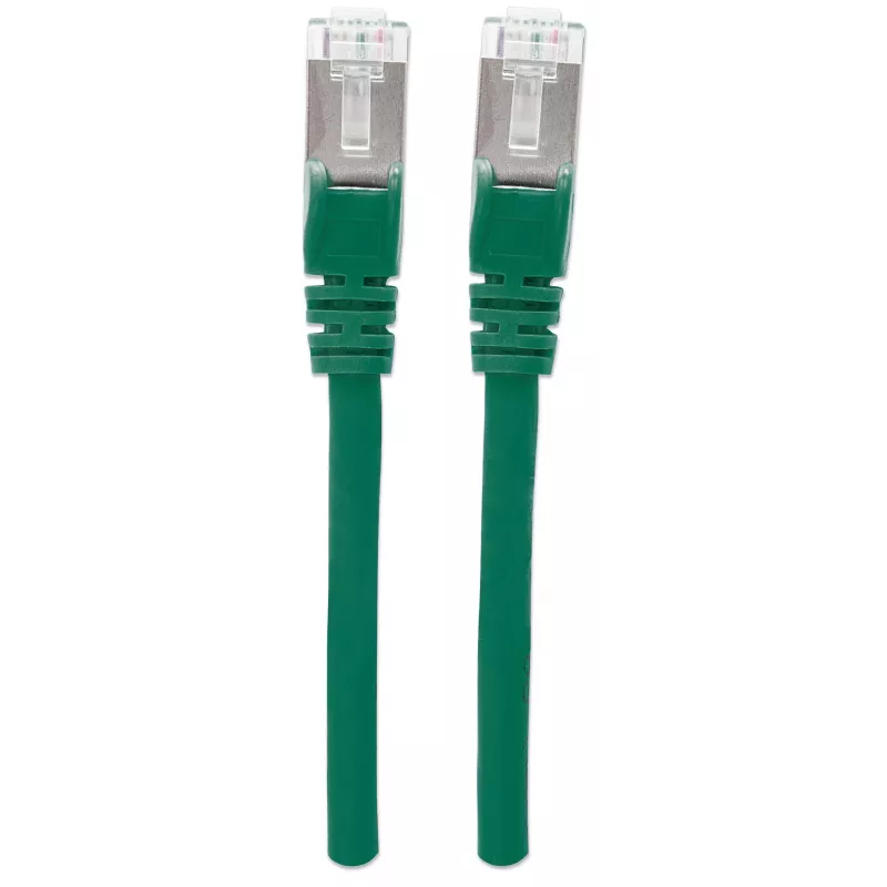 Intellinet tīkla vads, Cat6A, 7,5 m, zaļš, varš, S/FTP, LSOH/LSZH, PVC, RJ45, zeltīti kontakti, bez aizķeršanās, ar aizsargvāciņu, mūža garantija