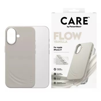 PanzerGlass CARE by ® Feature FLOW Case Vanilla w. MagSafe iPhone 17