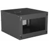 Intellinet 19 inch tīkla skapis - sienas stiprinājums (Basic), 6U, 560mm dziļš, melns, plakanpakotne, max 50kg, lietderīgais dziļums 500mm, stikla durvis, statīvs, sienas montāžas daļas (piem., skrūves un dībeļi) nav iekļautas