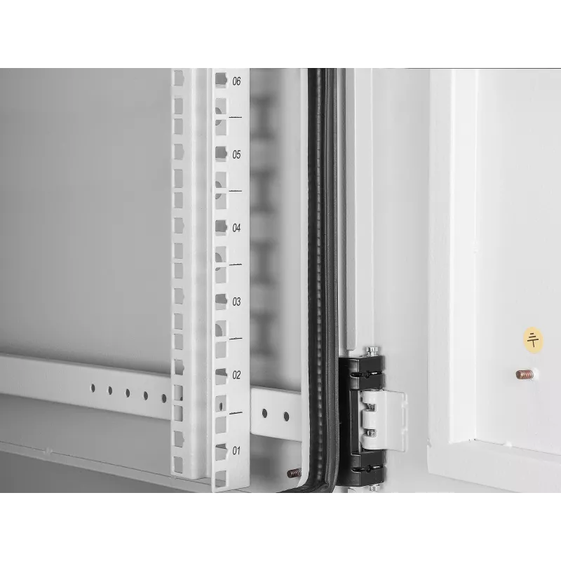 Intellinet Industrial IP55 sienas skapis 19 inch 12U 600 mm ar ventilatoriem, salikts, gaiši pelēks RAL7035