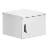 Intellinet Industrial IP55 19 collu sienas skapis ar integrētiem ventilatoriem, 9U, 600 mm dziļums, jumta divu ventilatoru ventilācijas bloks, putekļu un ūdens necaurlaidīgs korpuss, samontēts, gaiši pelēks RAL7035