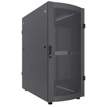 Intellinet 19 collu servera skapis - brīvi stāvošs, 36U, 600x1200 mm (platums x dziļums), melns, plakanpakas komplekts, maks. 1500 kg, daudzpunktu durvju slēdzene, viena slēdzene uz sānu paneļa, lietderīgais dziļums 123 līdz 973 mm, IP20, plaukts, tērauds